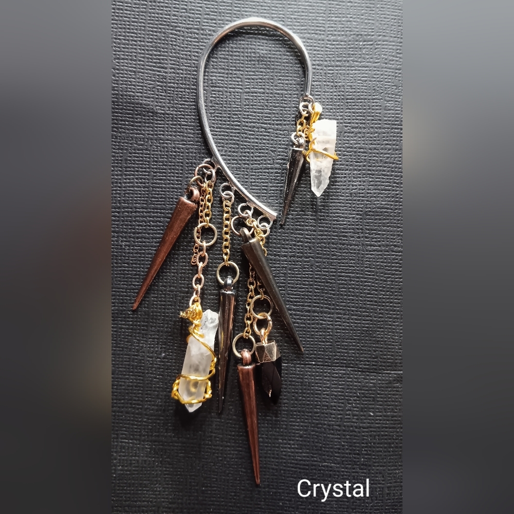 Crystal ear cuff